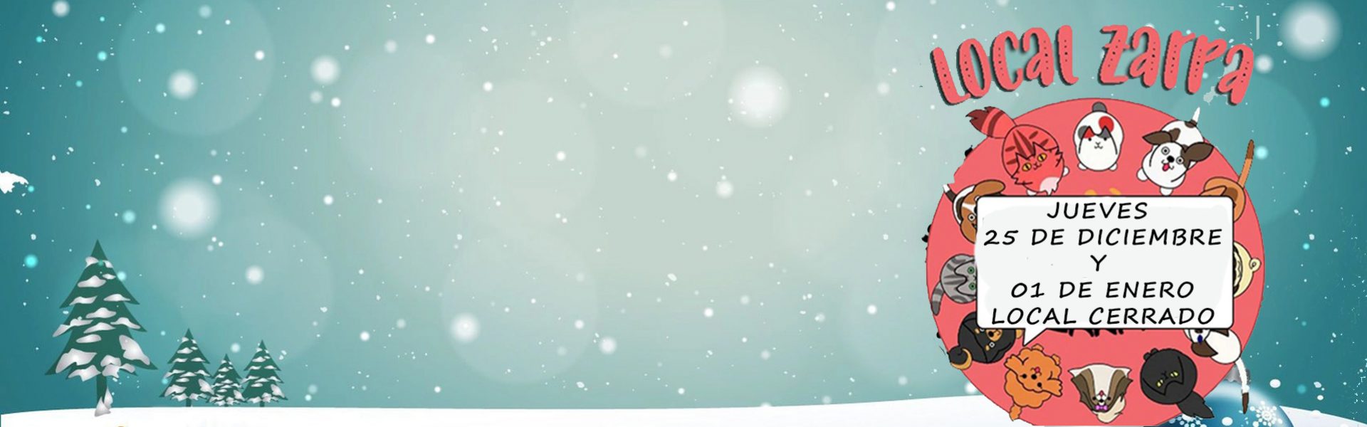 Local cerrado en Navidades